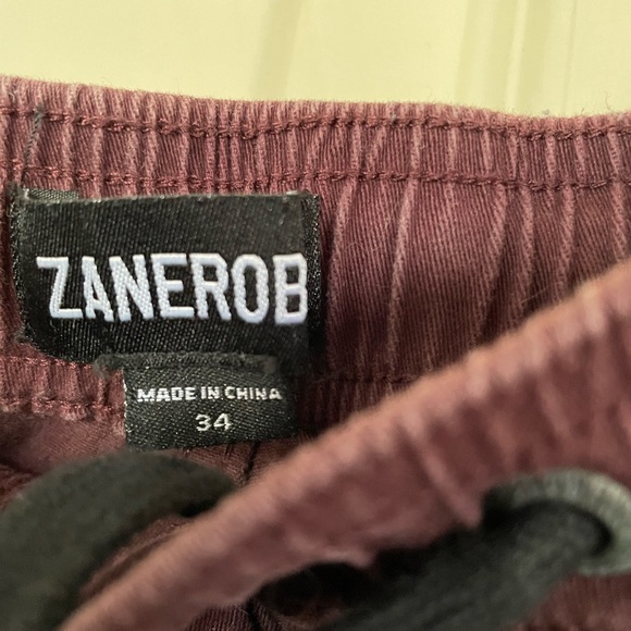 Men’s Burgundy Joggers - Picture 2 of 2